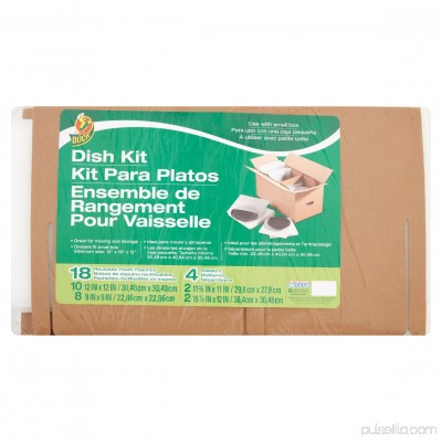 Duck Dish Moving Kit, Includes 18 Foam Pouches and 4 Dividers (Box Not Included) 550657349